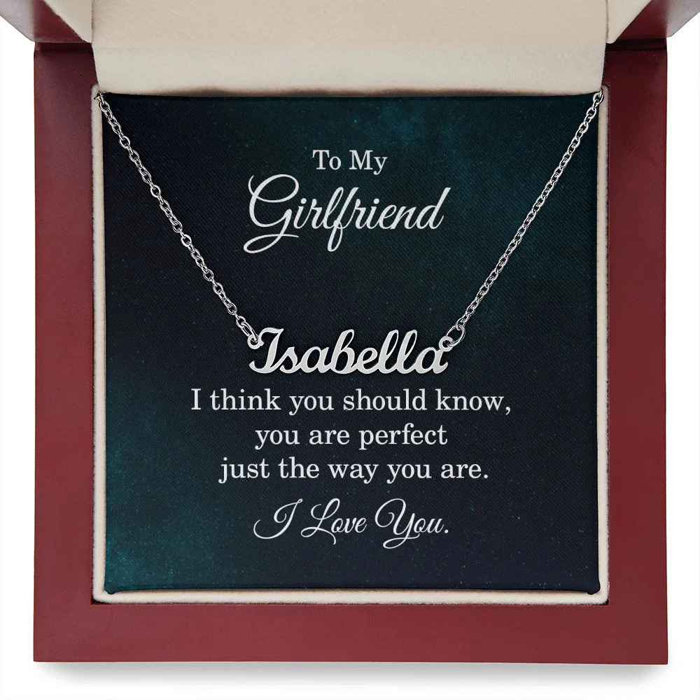 To My Girlfriend You Should Know Personalized Name Necklace Stainless Steel Cu
